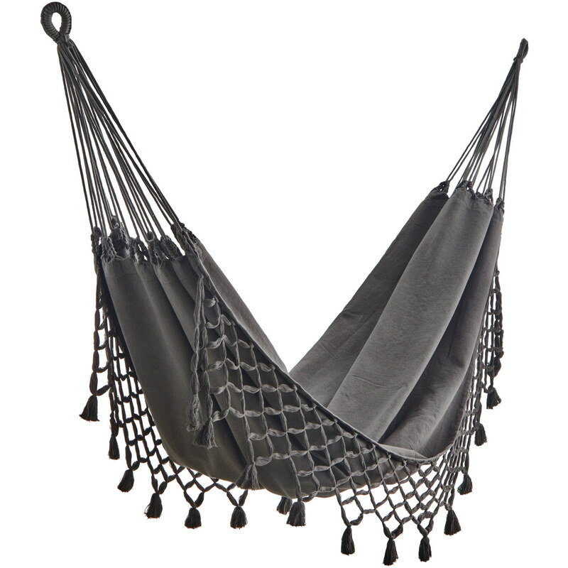 Madam Stoltz Houpací siť Hammock Dark Grey