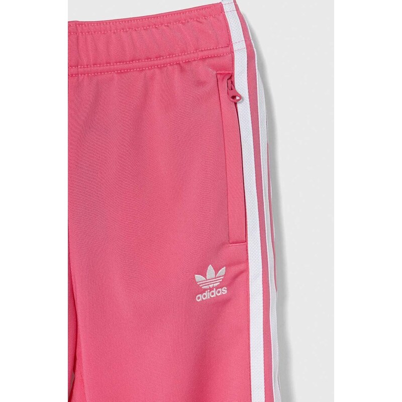 Dětská tepláková souprava adidas Originals růžová barva