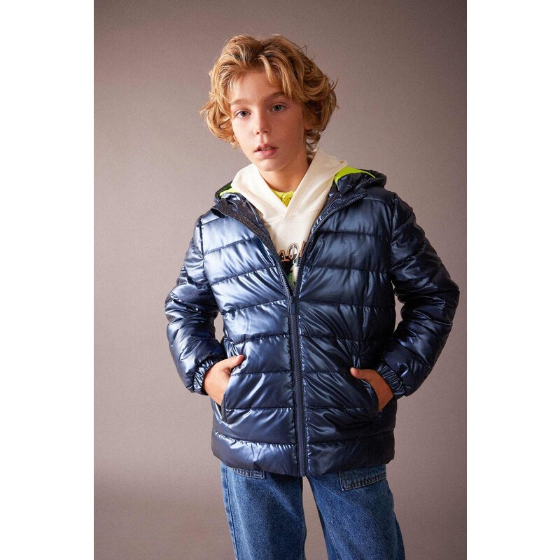 DEFACTO Hooded Fleece Lined Puffer Jacket