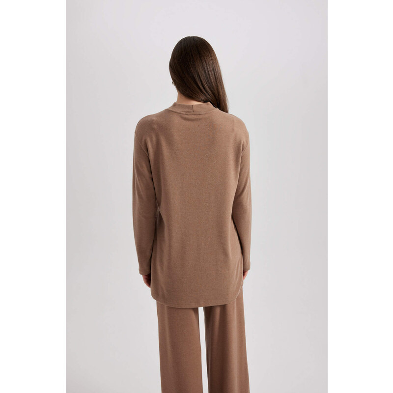 DEFACTO Regular Fit Half Turtleneck Long Sleeve Tunic