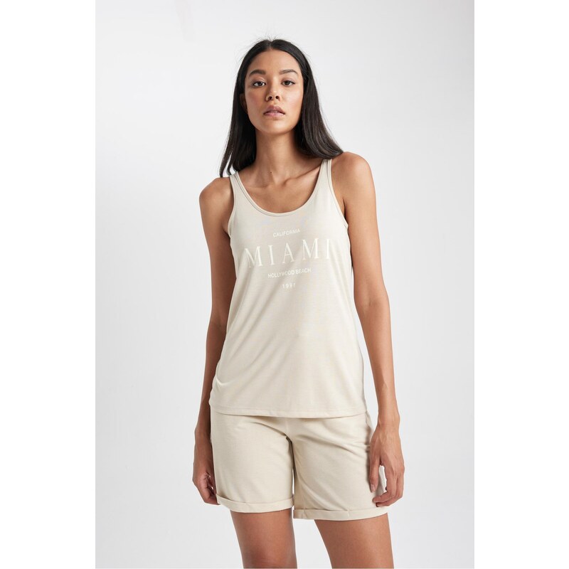 DEFACTO Regular Fit Crew Neck Singlet