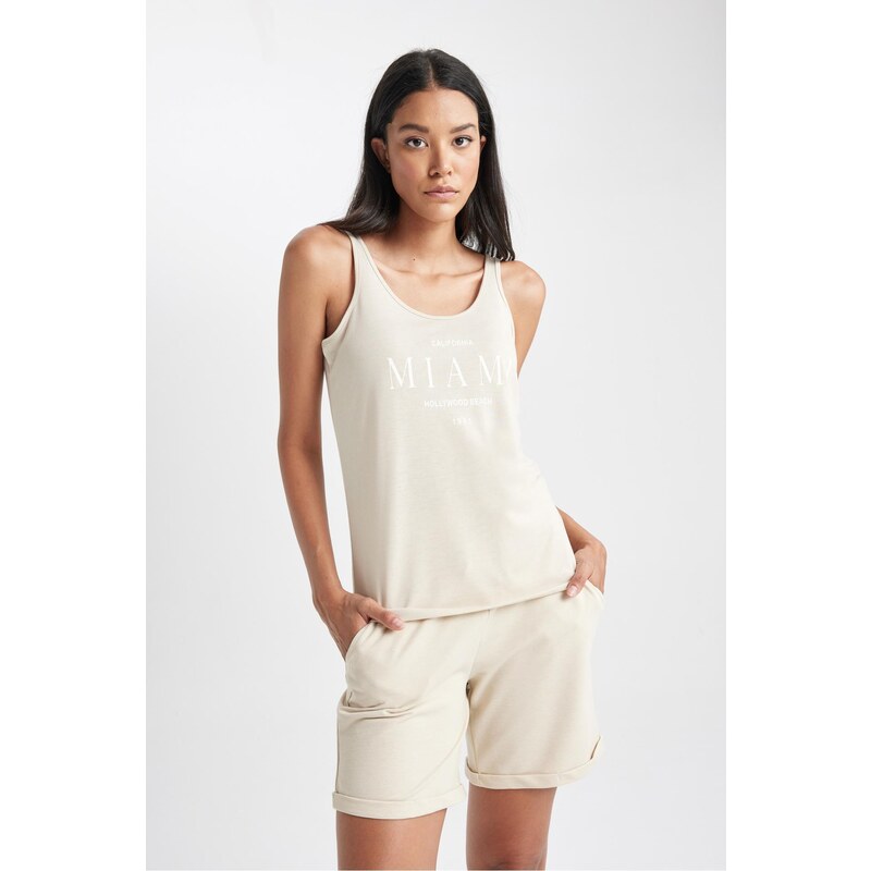 DEFACTO Regular Fit Crew Neck Singlet