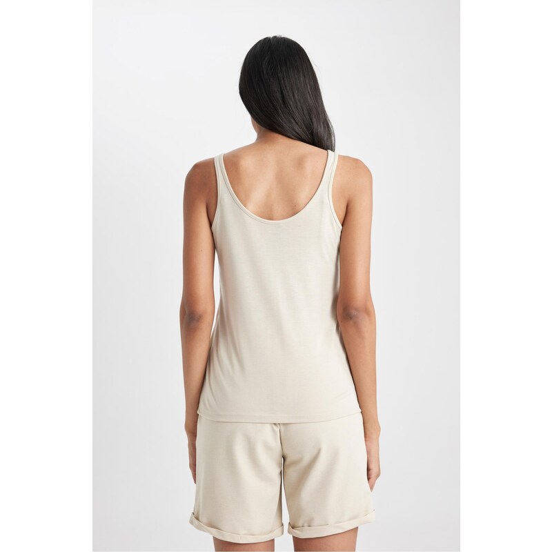 DEFACTO Regular Fit Crew Neck Singlet