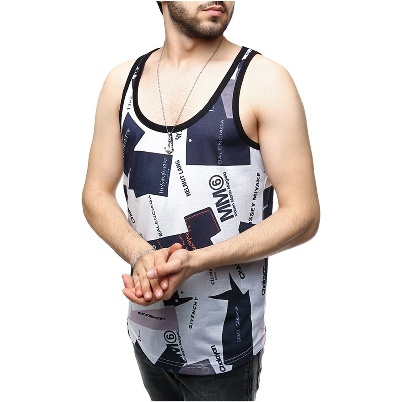 Madmext Digital Printed Men's Undershirt 2509