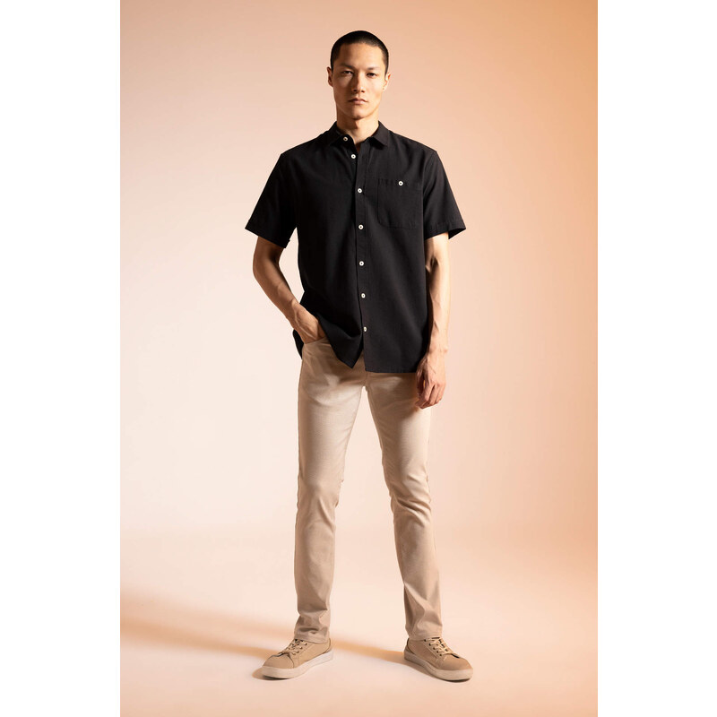 DEFACTO Regular Fit Polo Neck Short Sleeve Shirt