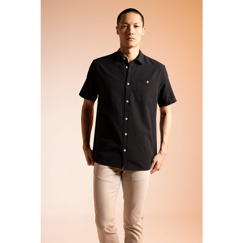 DEFACTO Regular Fit Polo Neck Short Sleeve Shirt