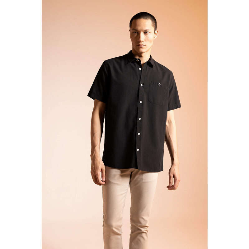 DEFACTO Regular Fit Polo Neck Short Sleeve Shirt