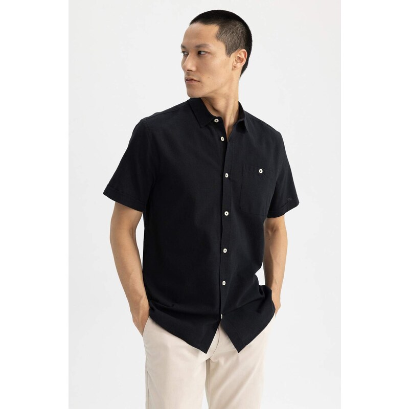 DEFACTO Regular Fit Polo Neck Short Sleeve Shirt