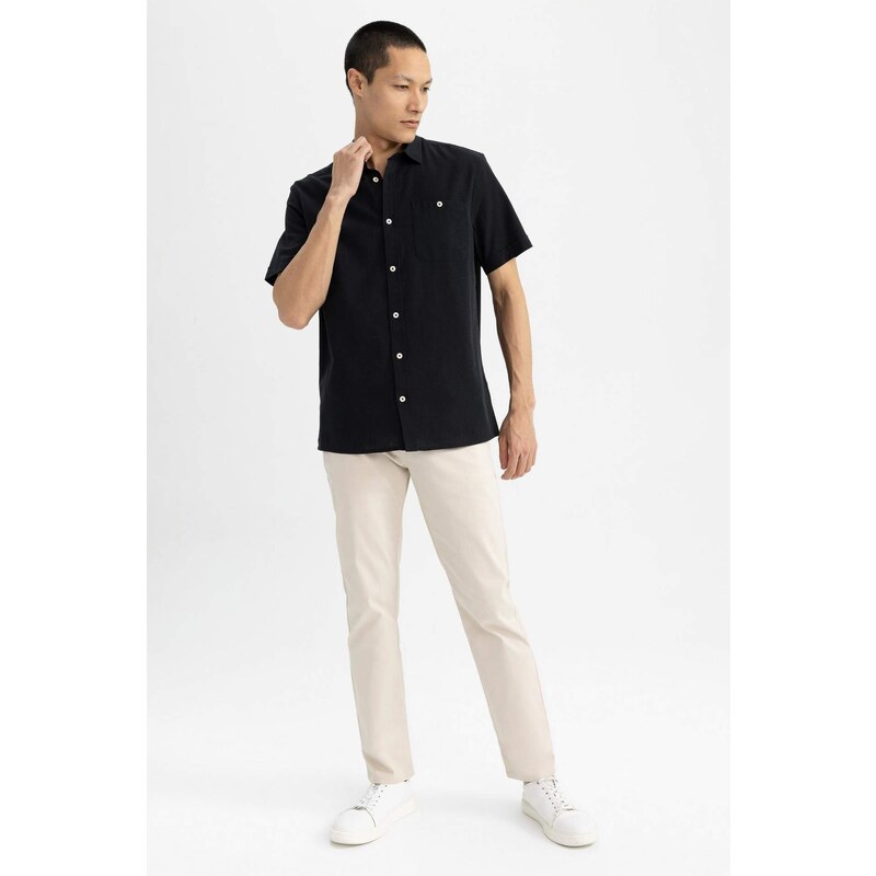 DEFACTO Regular Fit Polo Neck Short Sleeve Shirt