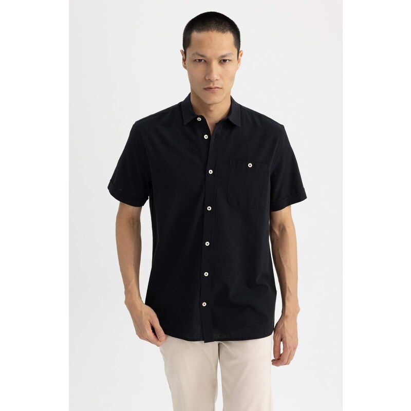 DEFACTO Regular Fit Polo Neck Short Sleeve Shirt