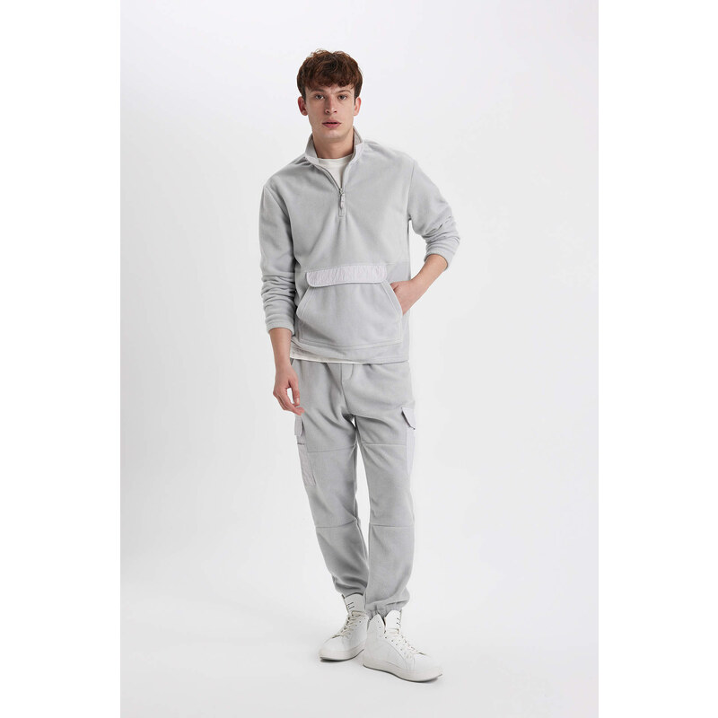 DEFACTO Regular Fit With Cargo Pocket fleece Sweatpants