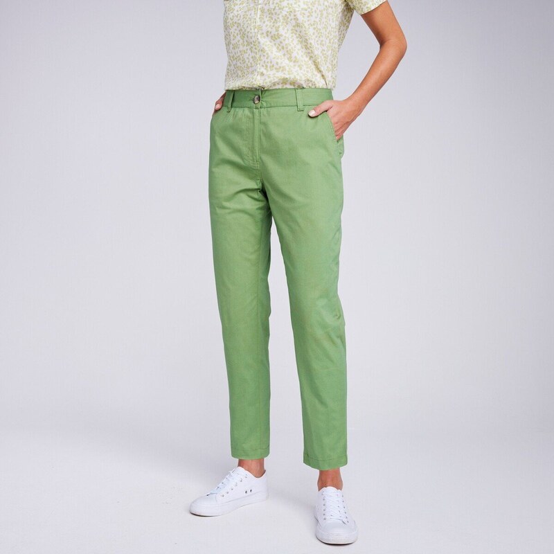 Blancheporte Rovné 7/8 chino kalhoty mechová