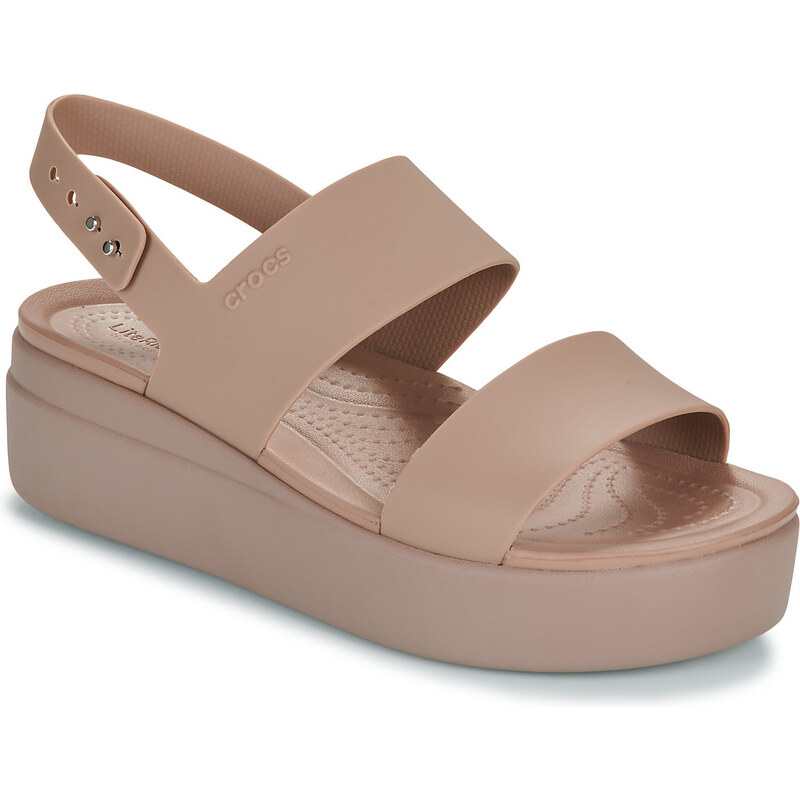 Crocs Sandály bez podpatku Brooklyn Low Wedge 89840403