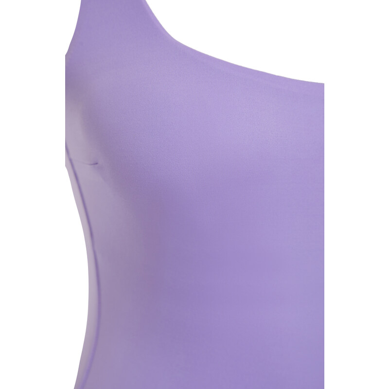 Trendyol Lilac Square Neck Regular Swimsuit