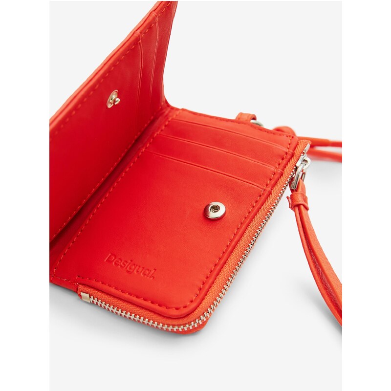 Oranžová dámská peněženka na krk Desigual Emma 2.0 Mini - Dámské