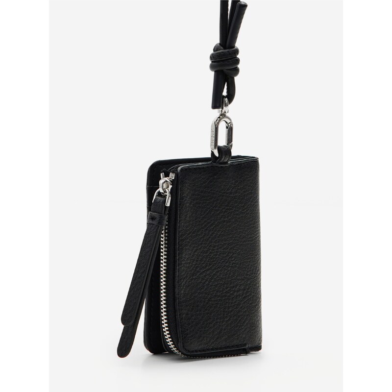 Černá dámská peněženka na krk Desigual Emma 2.0 Mini - Dámské
