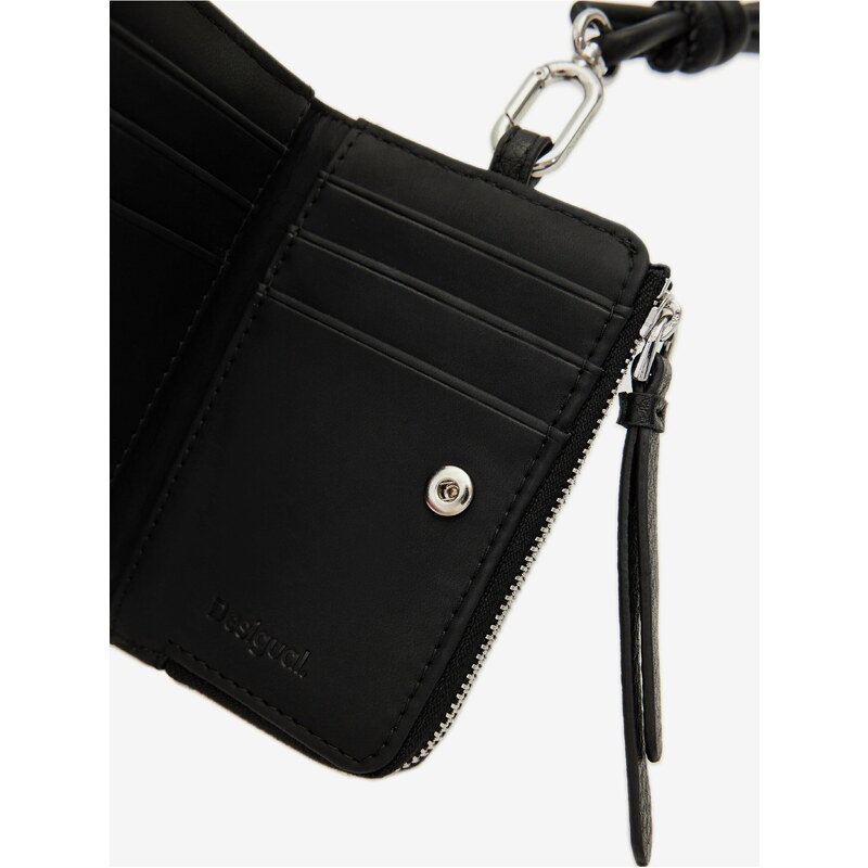 Černá dámská peněženka na krk Desigual Emma 2.0 Mini - Dámské