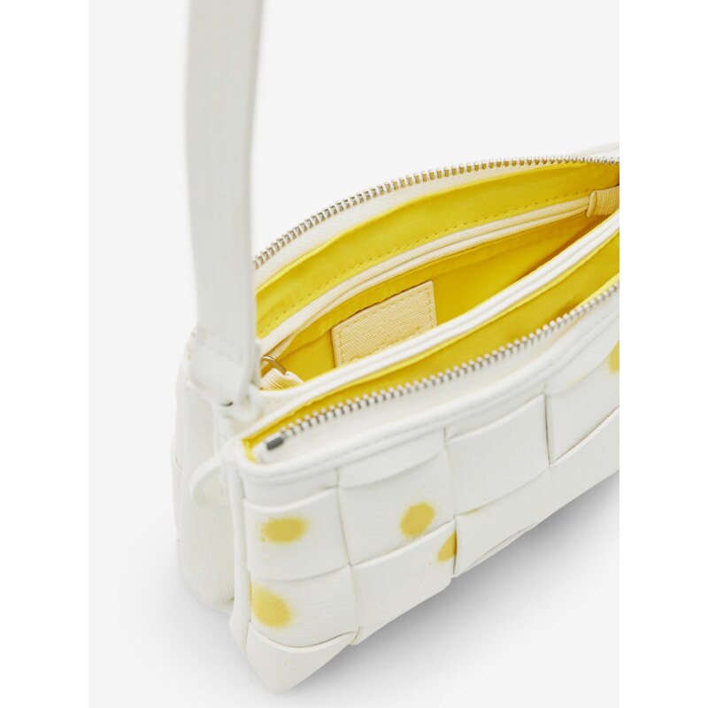 Bílá dámská vzorovaná kabelka Desigual Dortmund 2.0 Micro - Dámské