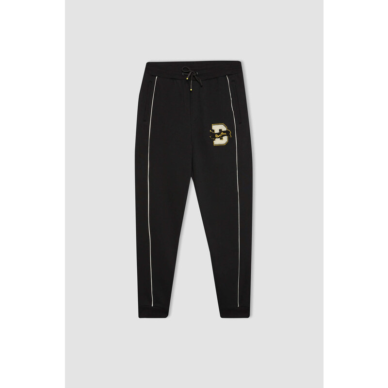 DEFACTO Regular Fit Rib Hem Fleece Pocket Sweatpants