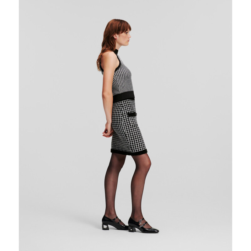 SUKNĚ KARL LAGERFELD BOUCLE KNIT SKIRT