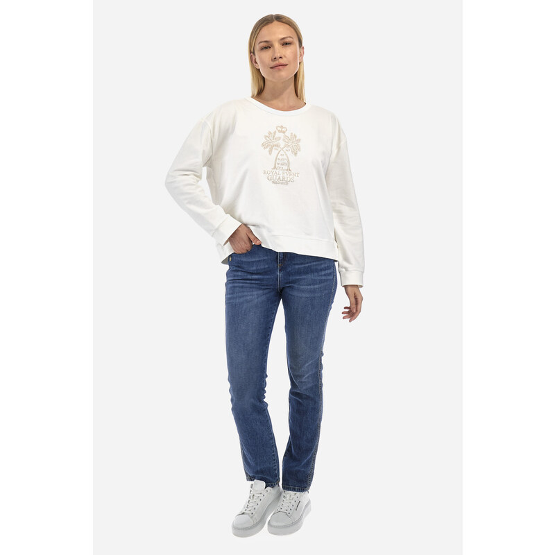 MIKINA LA MARTINA WOMAN FLEECE CREWNECK L/S SPRI