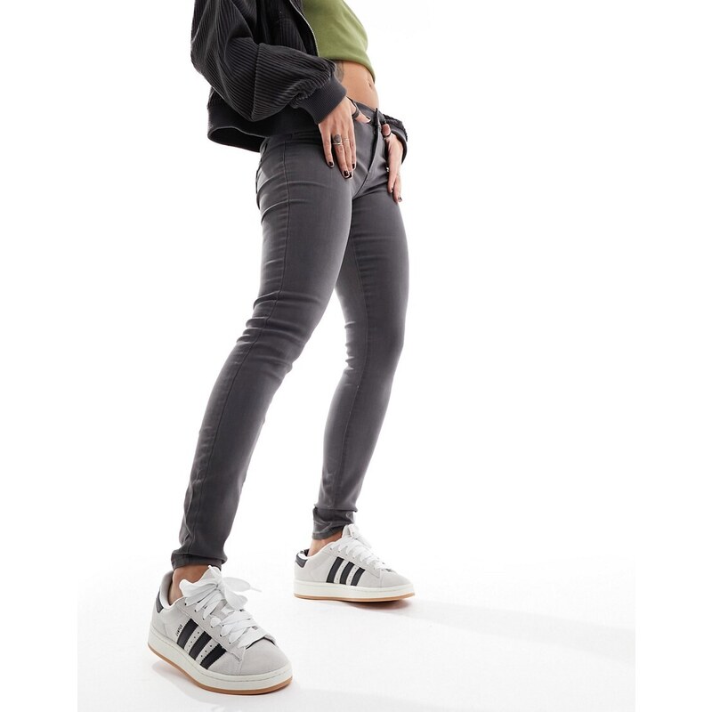 ONLY Rain skinny jeans in dark grey wash