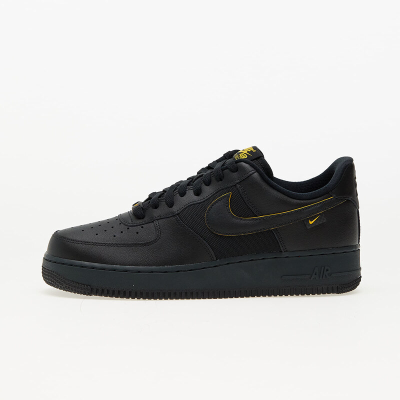 Pánské nízké tenisky Nike Air Force 1 '07 Black/ University Gold-Dk Smoke Grey