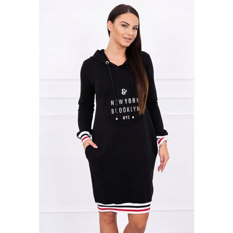 Fashionweek Příjemné a extrémně pohodlné mikinové šaty s kapucí K62095 68558882