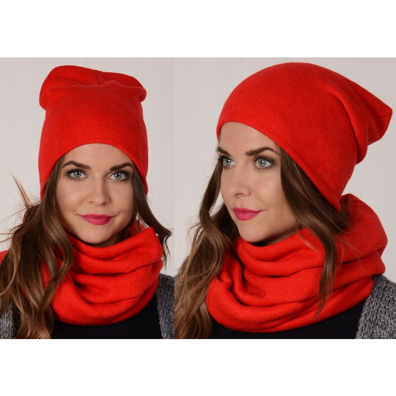 Fashionweek Moderni zimní set čepice a šála,pletený tunel ZIZI20/K6 42871236