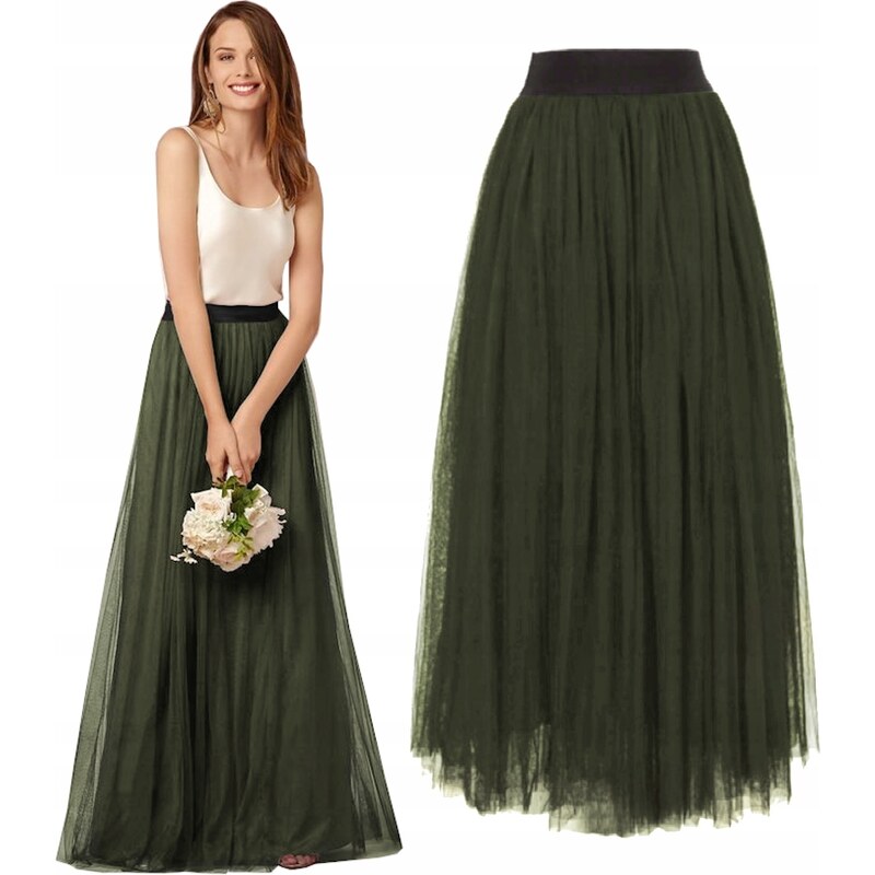 Fashionweek Dámská sukně exkluzivní dlouhá maxi dlouhá tylová sukně 68559143
