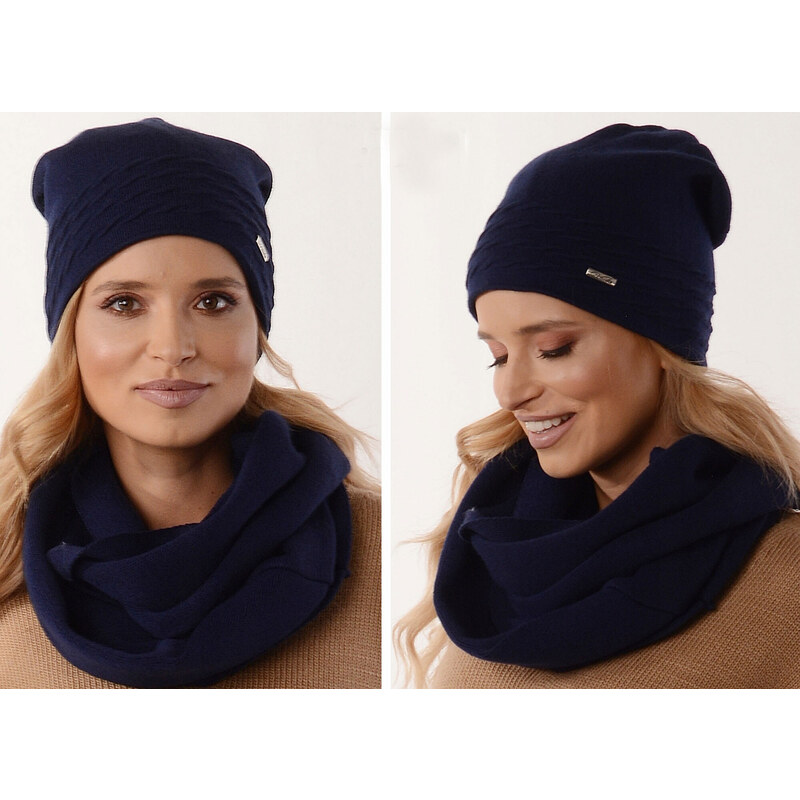 Fashionweek Dámský zimní set čepice + šála flísová podšívka