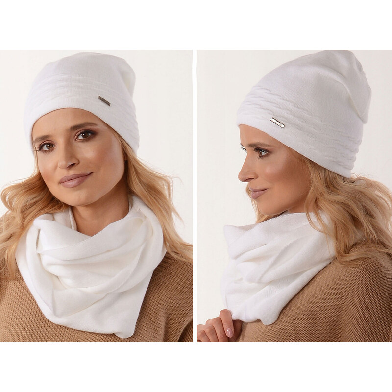 Fashionweek Dámský zimní set čepice + šála flísová podšívka