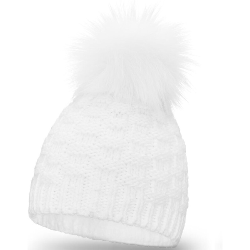 Fashionweek Dámská zimní čepice s bambulí + flísová podšívka ZIZI-P16