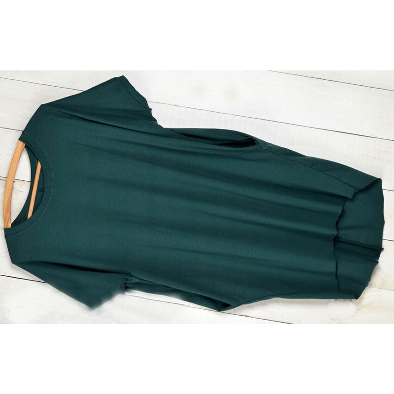 Fashionweek Pohodlné teplákové šaty s kapsami OVERSIZED MD487 68560607