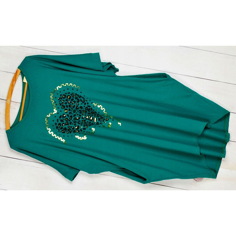 Fashionweek Pohodlné bavlněné volné šaty s kapsami OVERSIZE pro 88097415