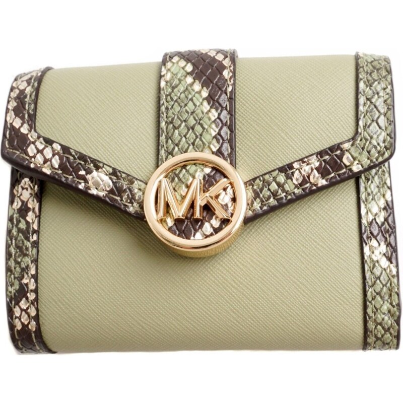 Dámská peněženka Michael Kors Carmen Medium - light sage multi - zelená