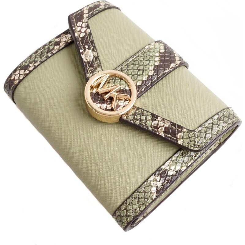 Dámská peněženka Michael Kors Carmen Medium - light sage multi - zelená