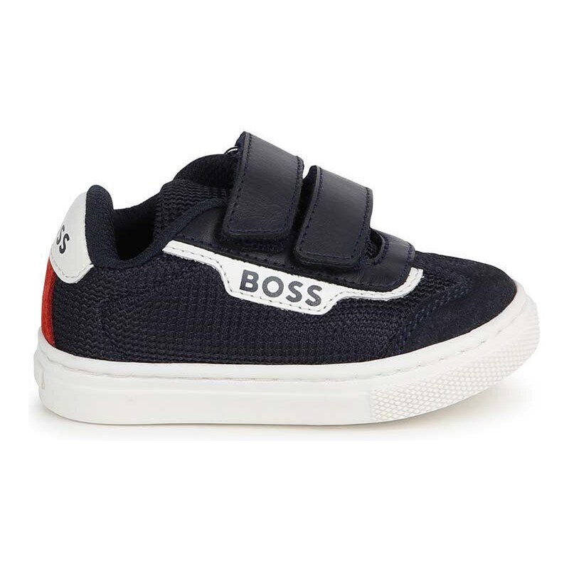 Dětské sneakers boty BOSS tmavomodrá barva