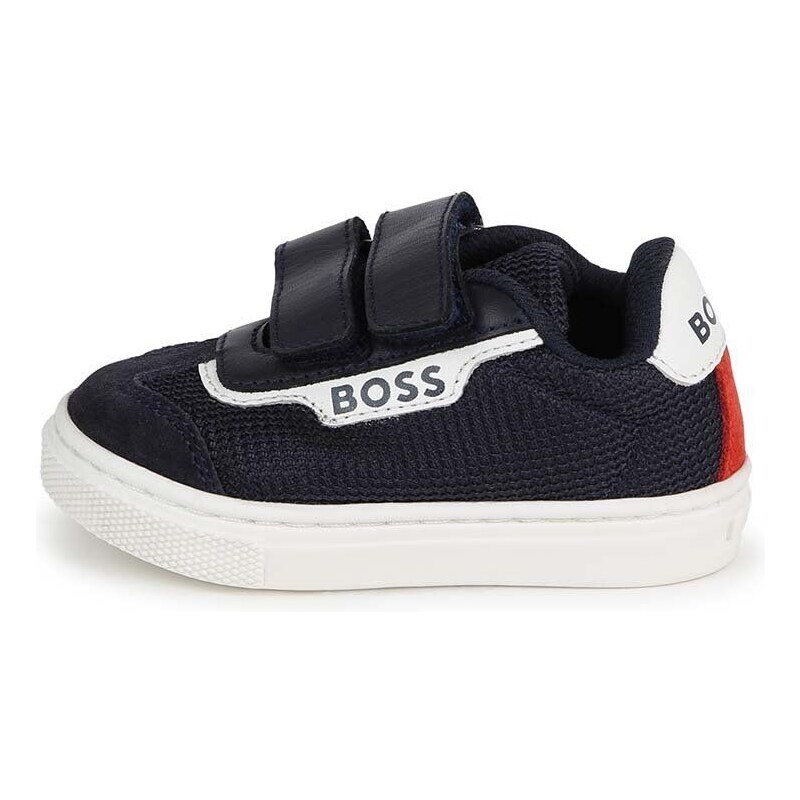 Dětské sneakers boty BOSS tmavomodrá barva