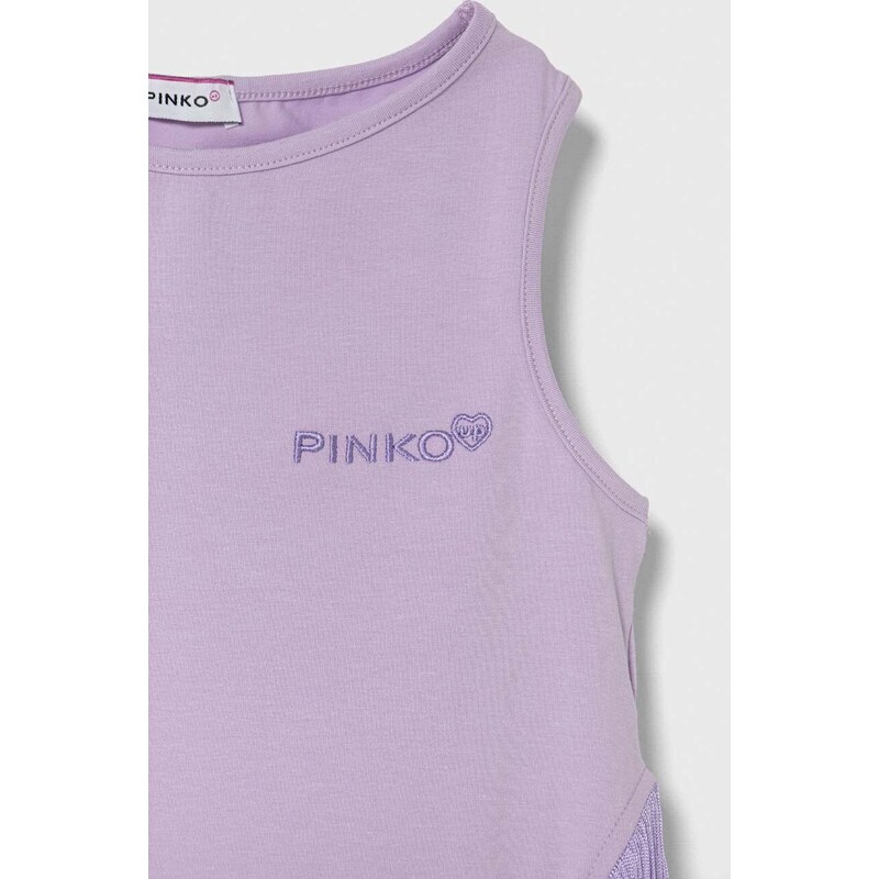Dětský top Pinko Up fialová barva