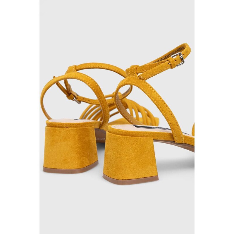 Sandály Pepe Jeans PLS90665 žlutá barva, ZOE COLORS