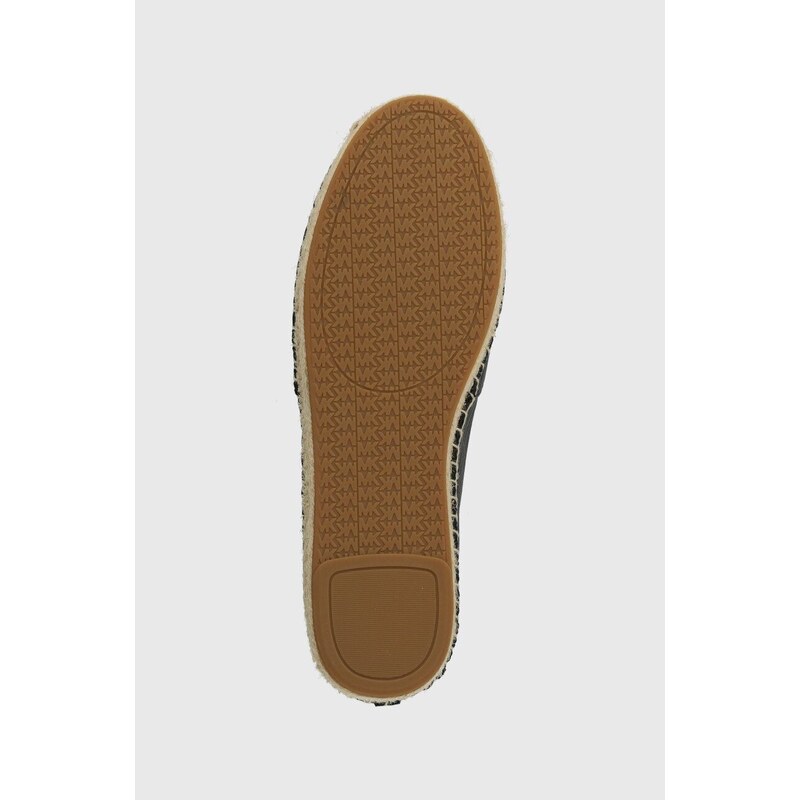 Kožené espadrilky MICHAEL Michael Kors Kendrick černá barva, 40R7KNFP1L