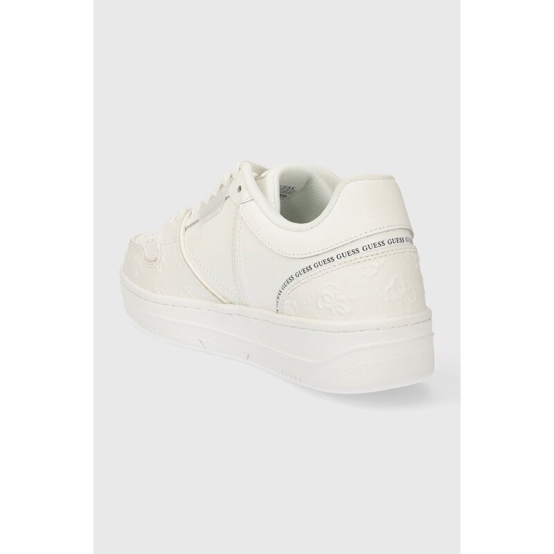 Kožené sneakers boty Guess ANCIE bílá barva, FLJANC ELL12