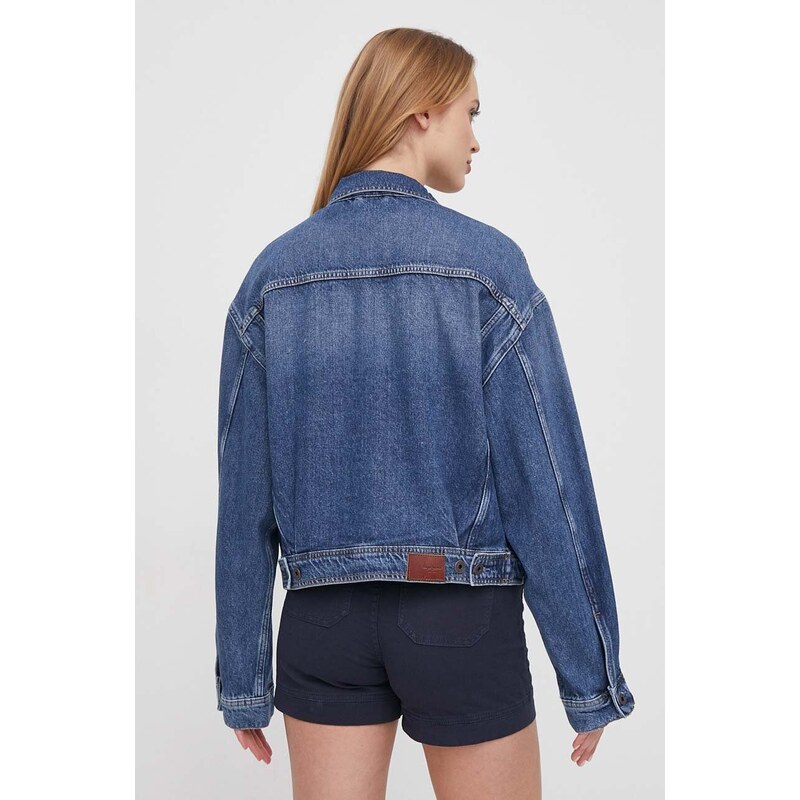 Džínová bunda Pepe Jeans dámská, přechodná, oversize