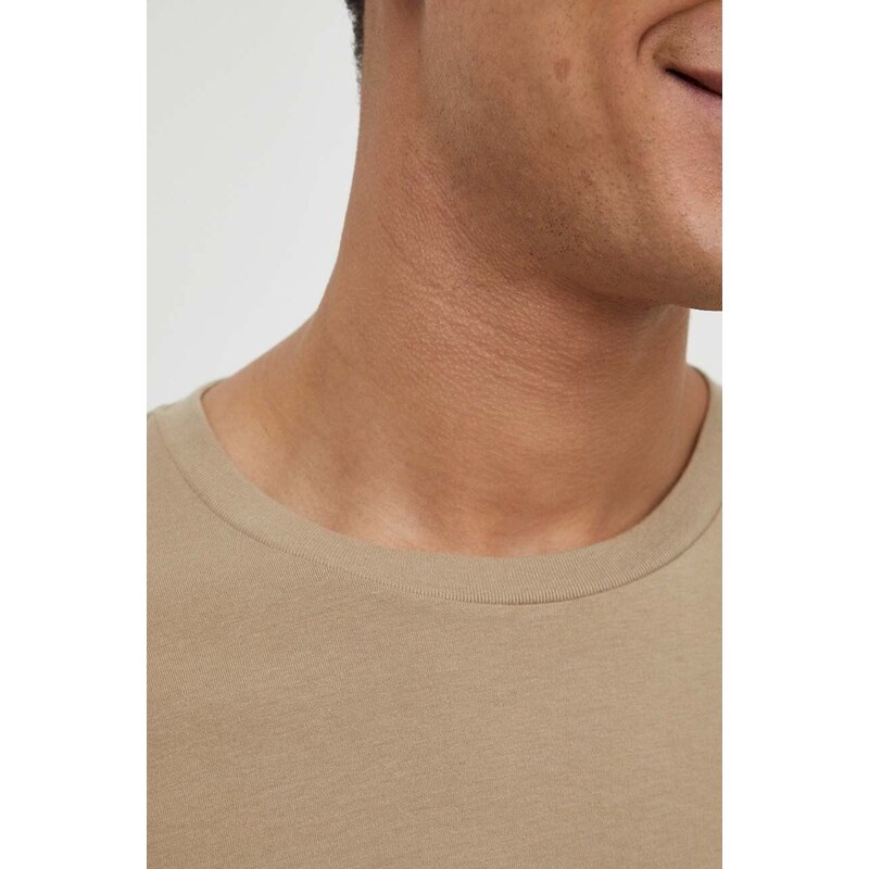 Bavlněné tričko Levi's 2-pack šedá barva
