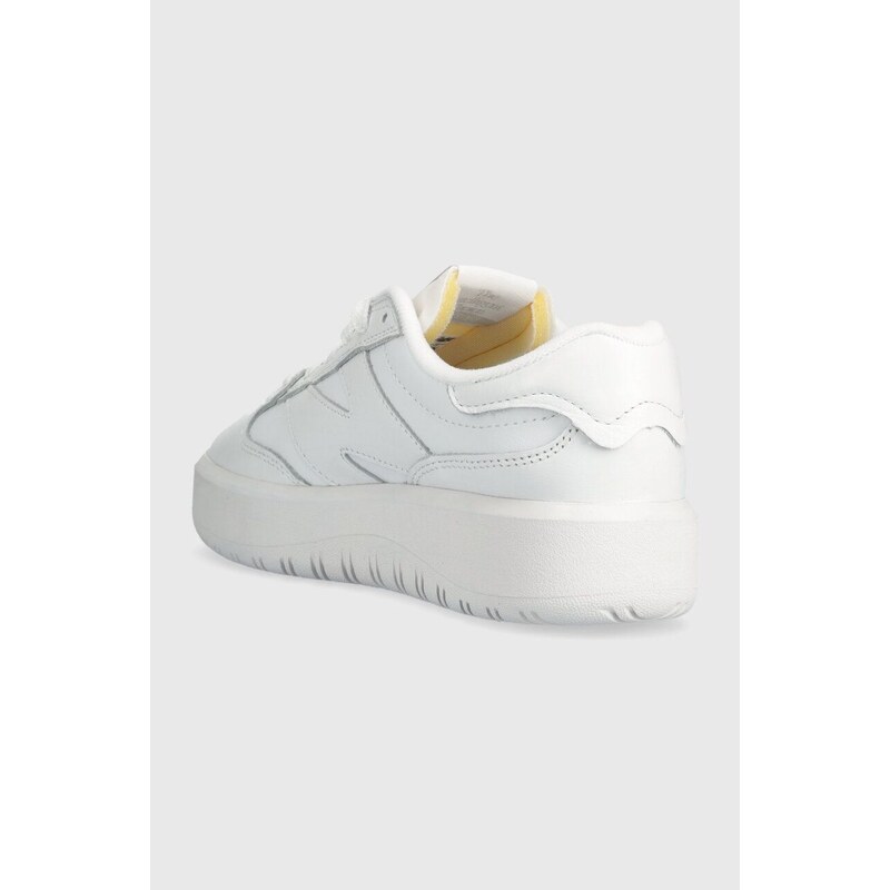 Kožené sneakers boty New Balance CT302CLA bílá barva