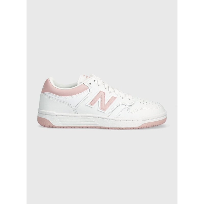 Sneakers boty New Balance BB480LOP růžová barva