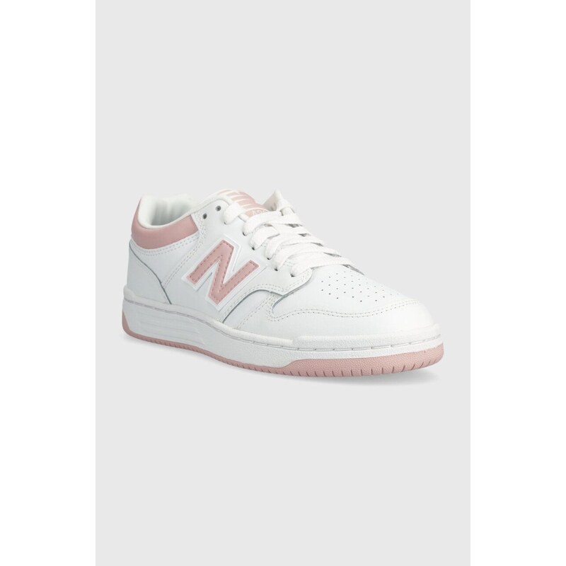 Sneakers boty New Balance BB480LOP růžová barva