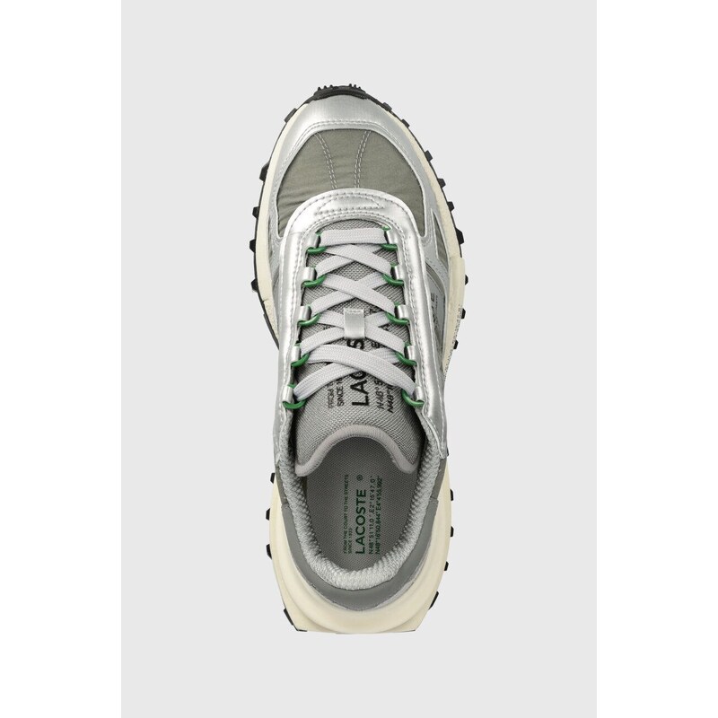 Sneakers boty Lacoste Elite Active Textile šedá barva, 47SMA0098