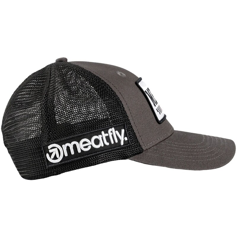 Meatfly kšiltovka Caleb Trucker Racing Grey | Šedá